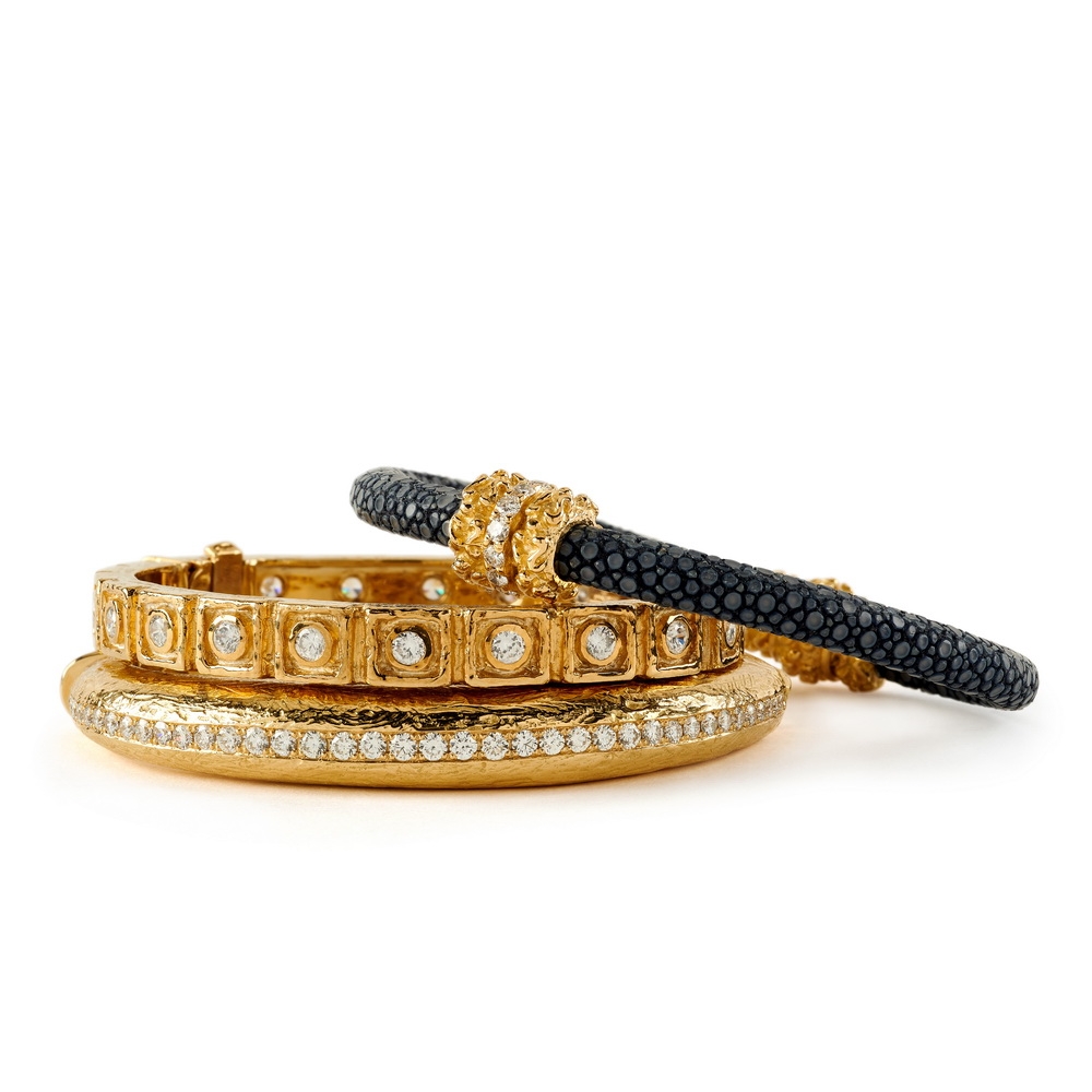 "Dots and Diamonds" Bangles with Diamonds B-1308,_B-1242_B-13191.jpg