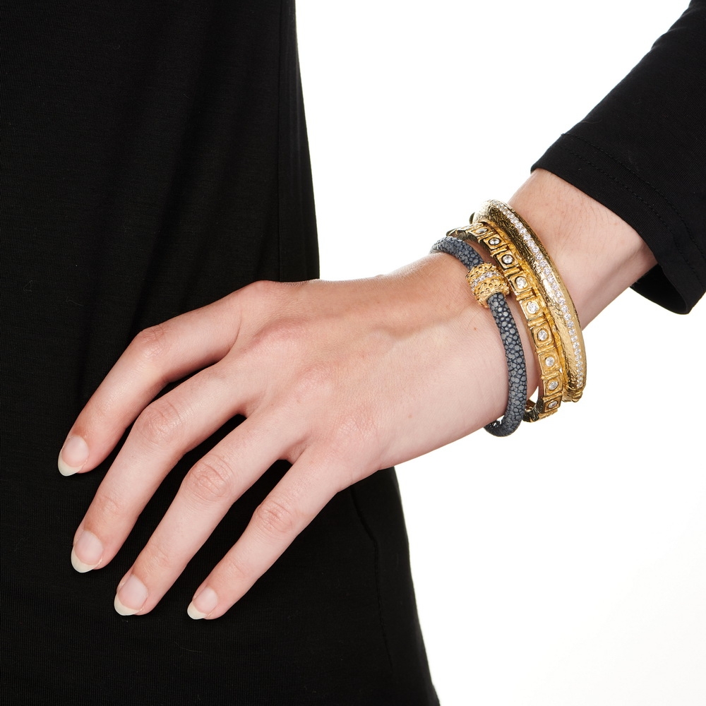 "Dots and Diamonds" Bangles with Diamonds B-1308,_B-1242_B-1319_on_model1.jpg