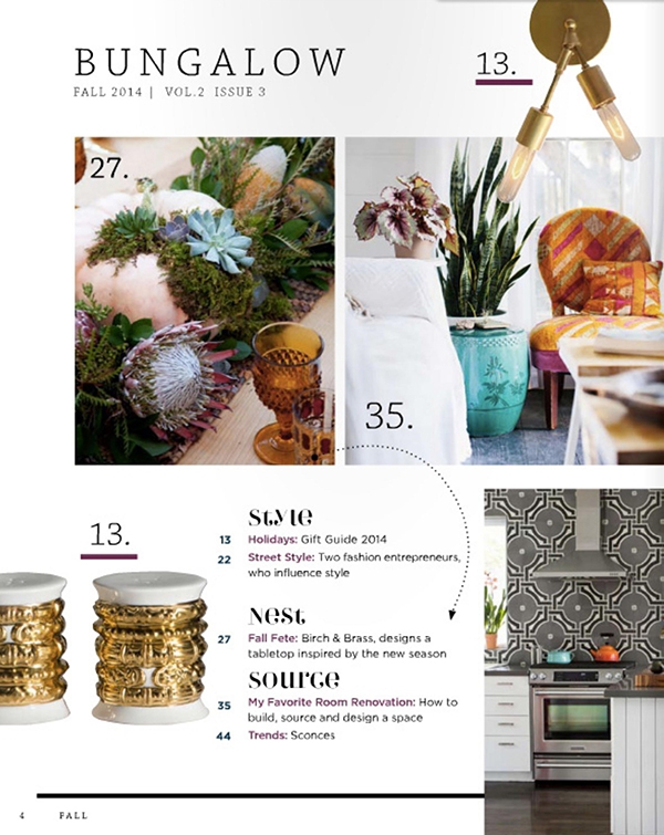 Bungalow Magazine Fall 2014, Vol. 2 Issue 3