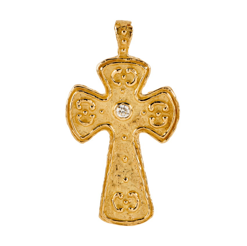 Large "Lyons" Cross with Diamond