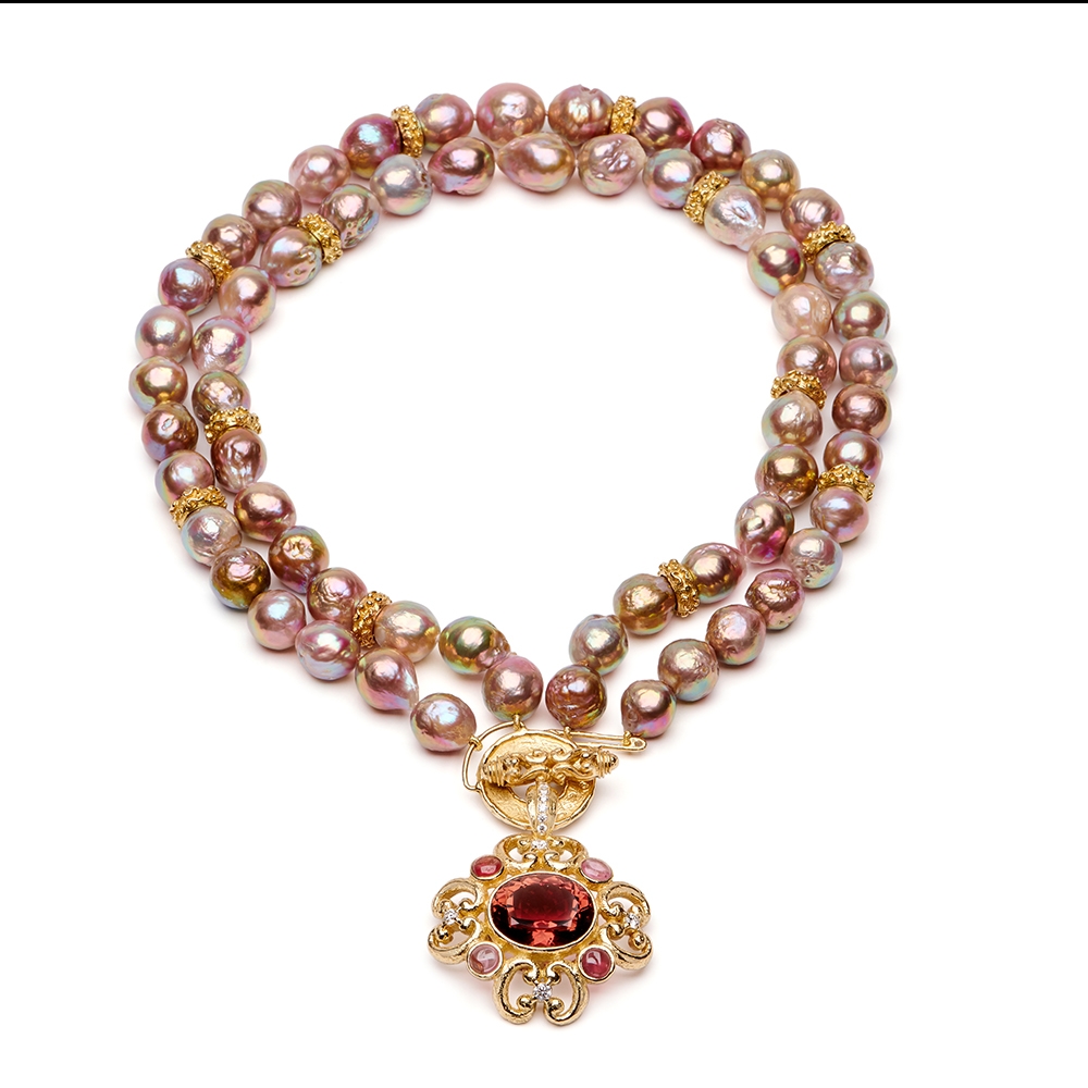 Tourmaline,Spinel and Diamond Open Chinati Pendant D-1371-14867_and_N-2098-14649_Tourmaline_and_Diamond_Open_Chinati_Pendant_on_Yangtze_Metallic_Pearl_Necklace_with_Med_Mimi_Toggle_Clasp1.jpg