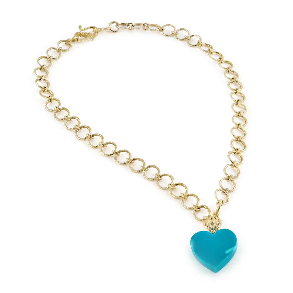 Chrysocolla "Heart" Pendant D-1482-17196_on_N-2245_Chrysocolla_“Heart”_Pendant_“Cappy”_Link_Neck_w_Med_“S_Hook”_Clasp.jpg