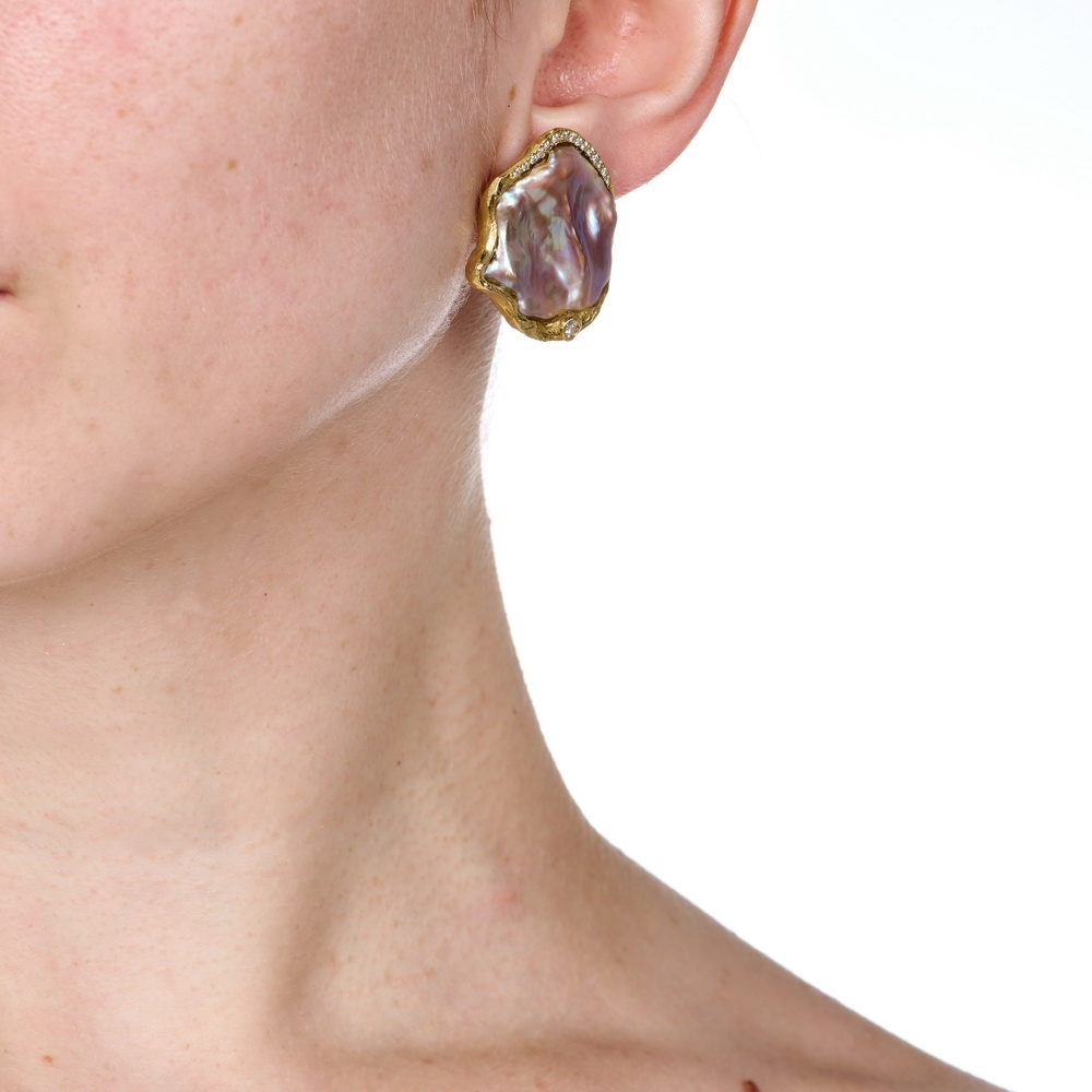 Keshi Pearl Earrings with Diamonds E-1285-16588_on_model.jpg