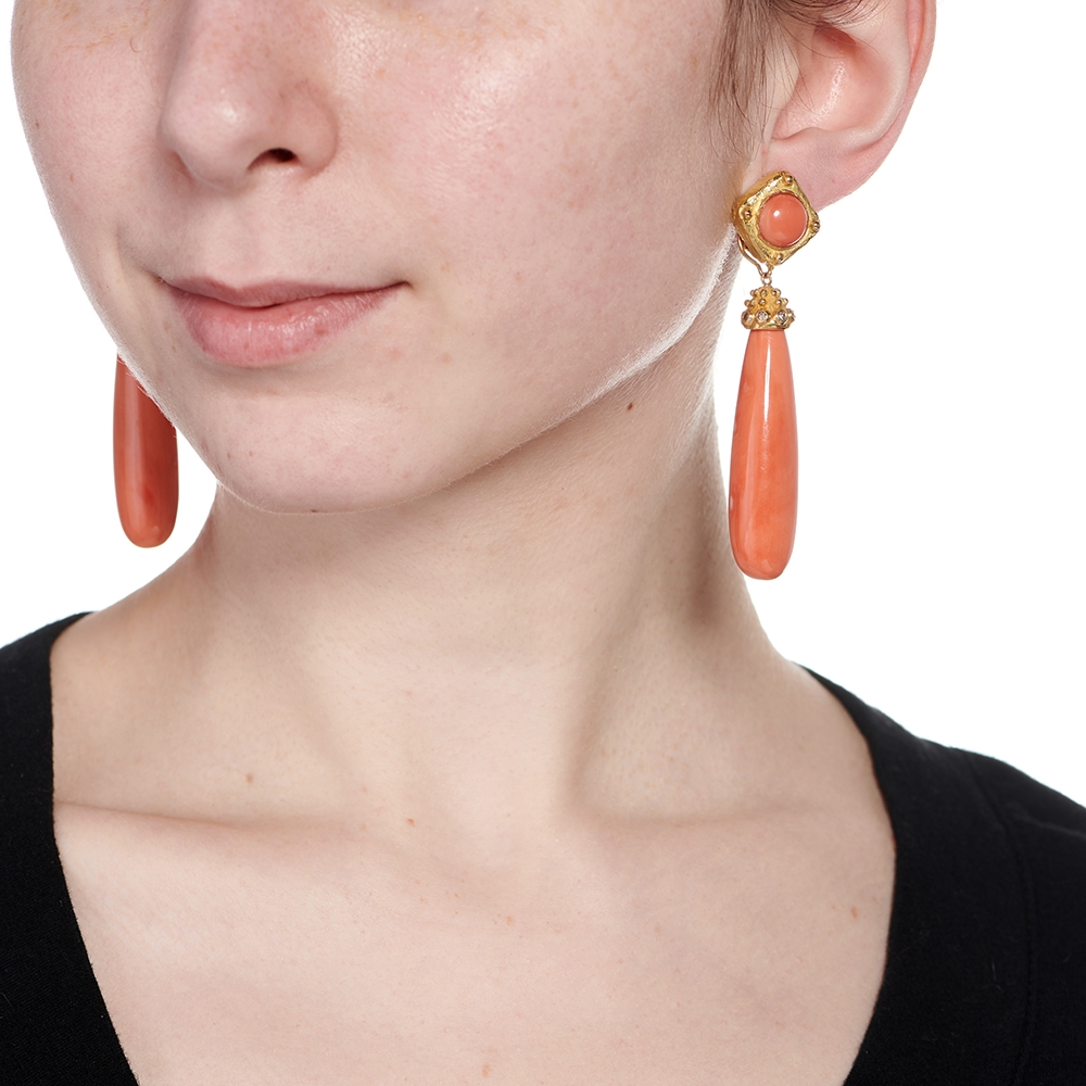 Orange Coral Earrings E-1327-8227_on_model.jpg