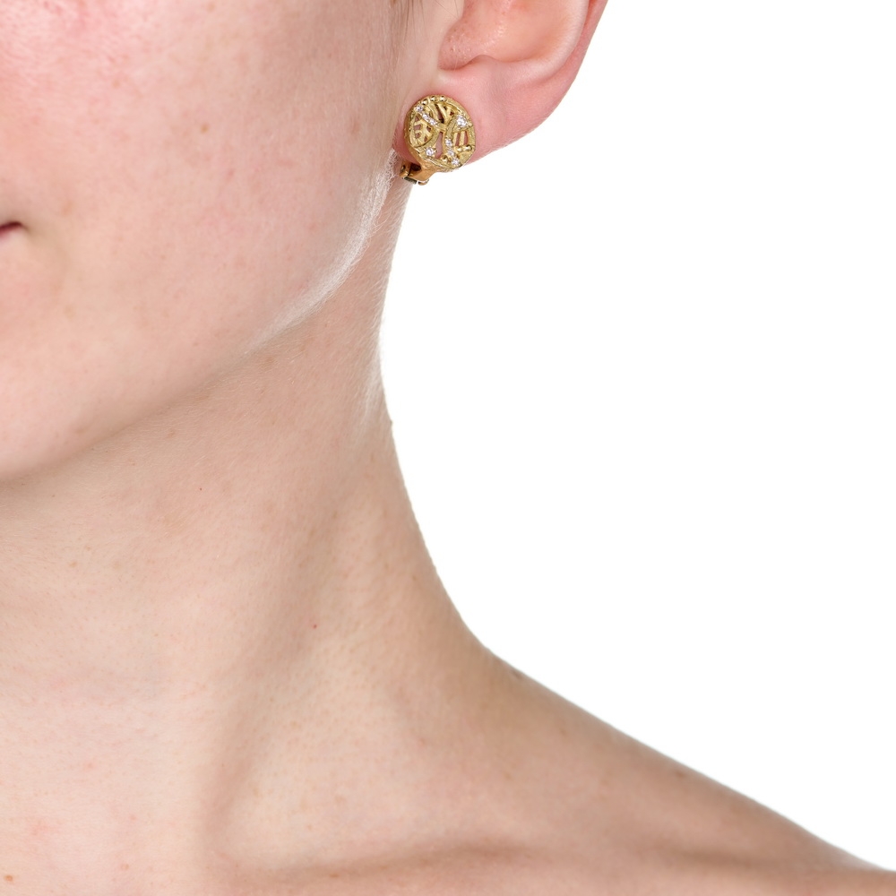 Diamond "Vanderbilt" Button Earrings E-1466-17261_on_model.jpg