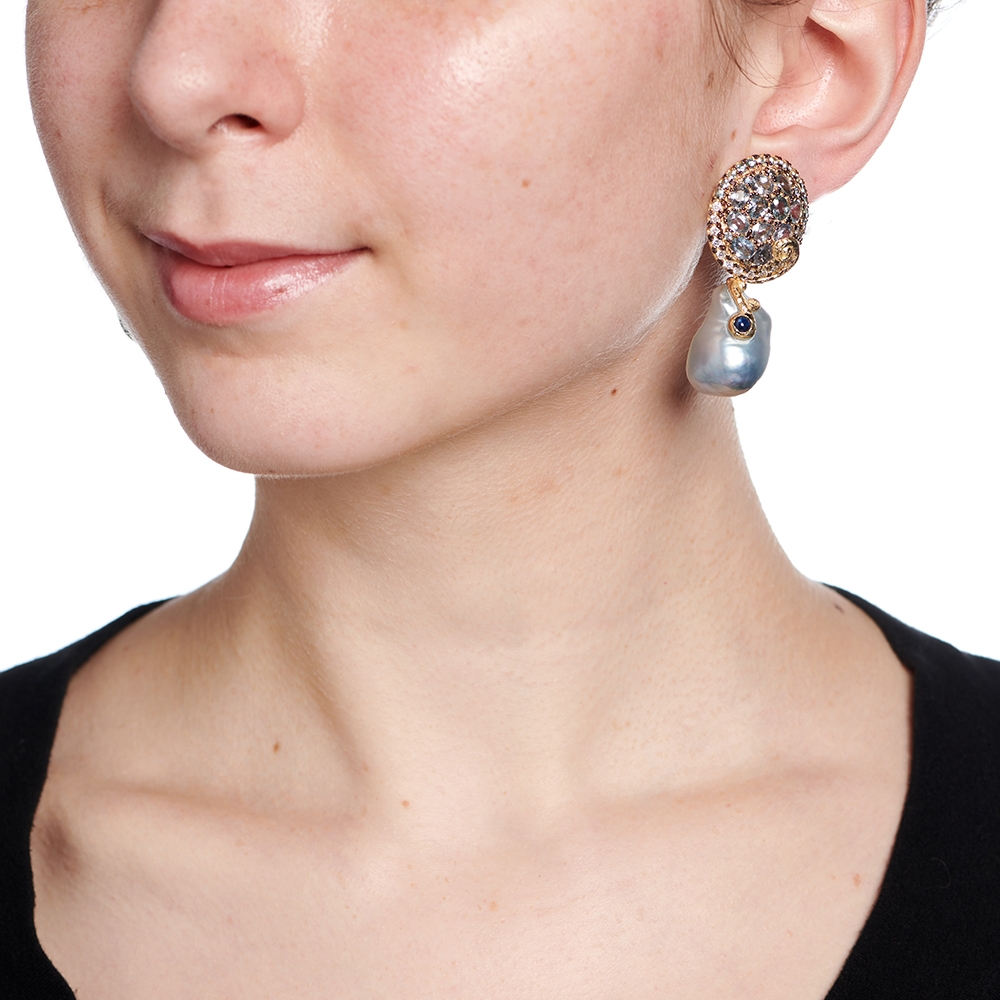 Sapphire Earrings with Blue Pearl Drops E-1603-14288_on_model.jpg