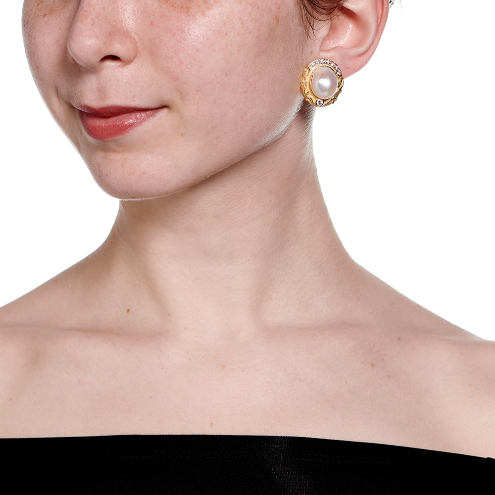 Baroque White Pearl and Diamond Earrings E-1640-14743_on_model.jpg