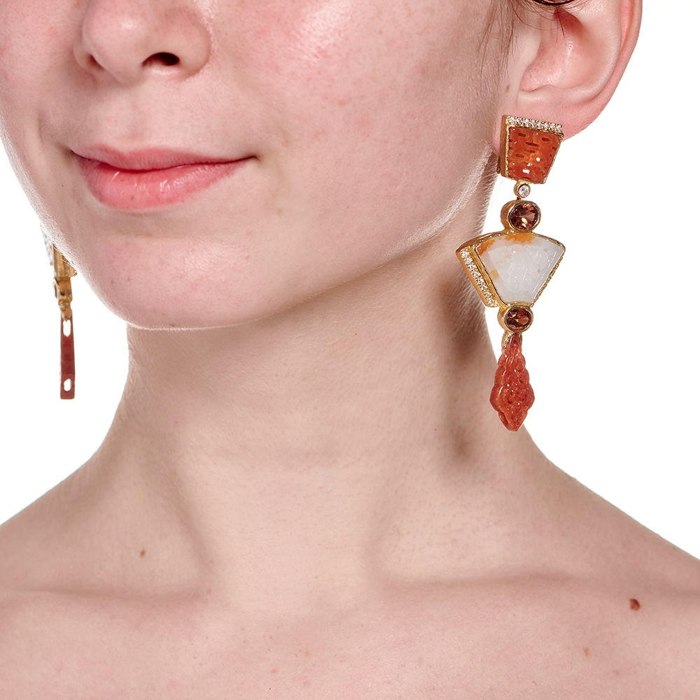 Jade, Zircon and Diamond Earrings E-1658-14872_on_model.jpg