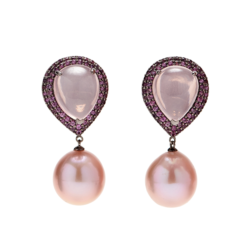 Quartz, Sapphire and Pearl Earrings E-1664-0000_Rose_Quartz,_Pink_Sapphire_and_Pink_FW_Pearl_Dangle_Earring.jpg