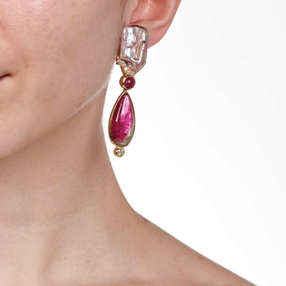 Tourmaline, Freshwater Pearl, and Diamond Drop Earrings E-1757-16160_on_model.jpg