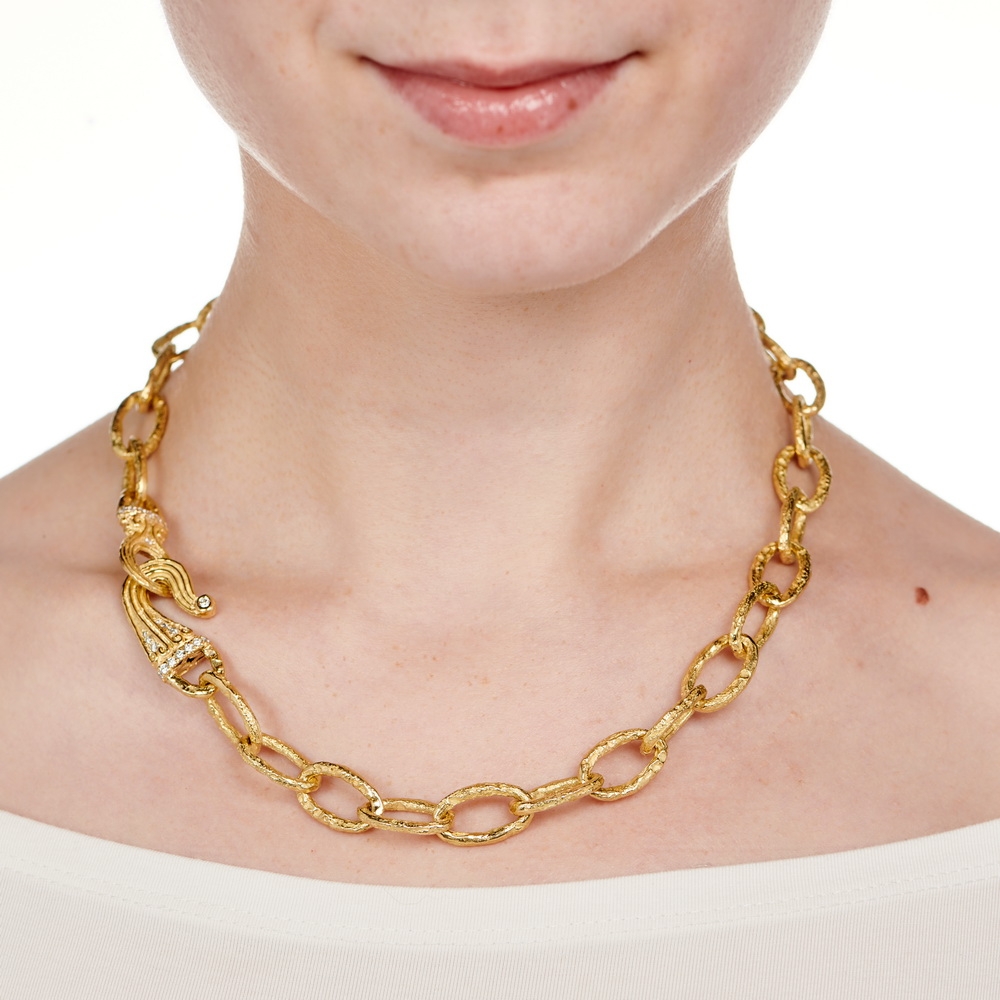 12mm Oval Link Necklace with Large Dana's Clasp N-1348_on_model.jpg