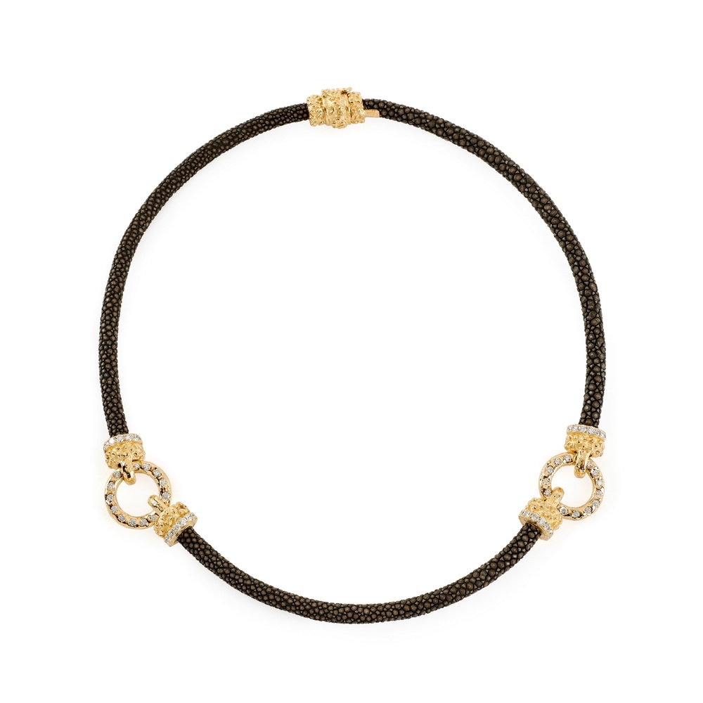 "Steel" Stingray with Two Large Diamond Circles N-2223-15891_alt_,_“Steel”_Stingray_w_Lrg_Dia_Circ__“Laura”_Rondelles.jpg