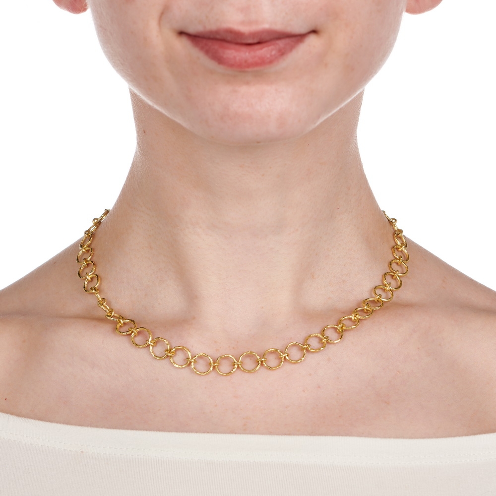 “Cappy” Link Necklace with Medium “S Hook” Clasp N-2245-16075_on_model.jpg