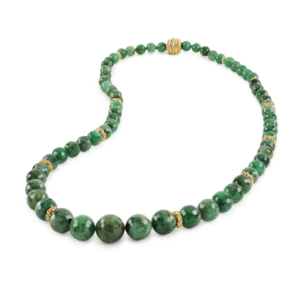 Faceted Emerald Bead Necklace N-2248-16093,_Faceted_Emerald_Bead_Necklace,_34in.jpg