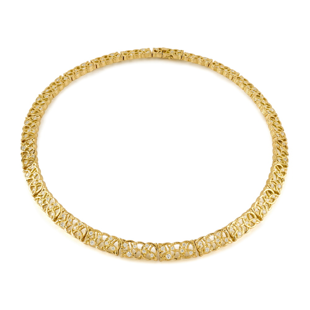 Small "Vanderbilt" Necklace with Diamonds