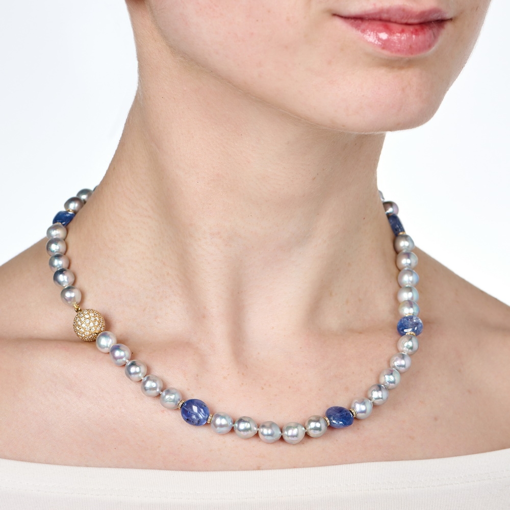 Blue Baroque Akoya Pearl and Sapphire Bead Necklace N-2450-17323_on_model.jpg