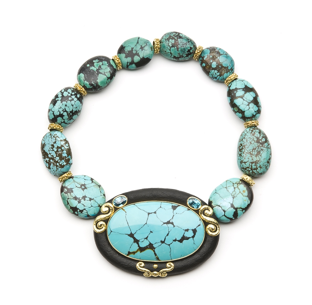 Turquoise, Jet & Blue Zircon Necklace with Laura Rondelles No._31_of_39_resized_.jpg