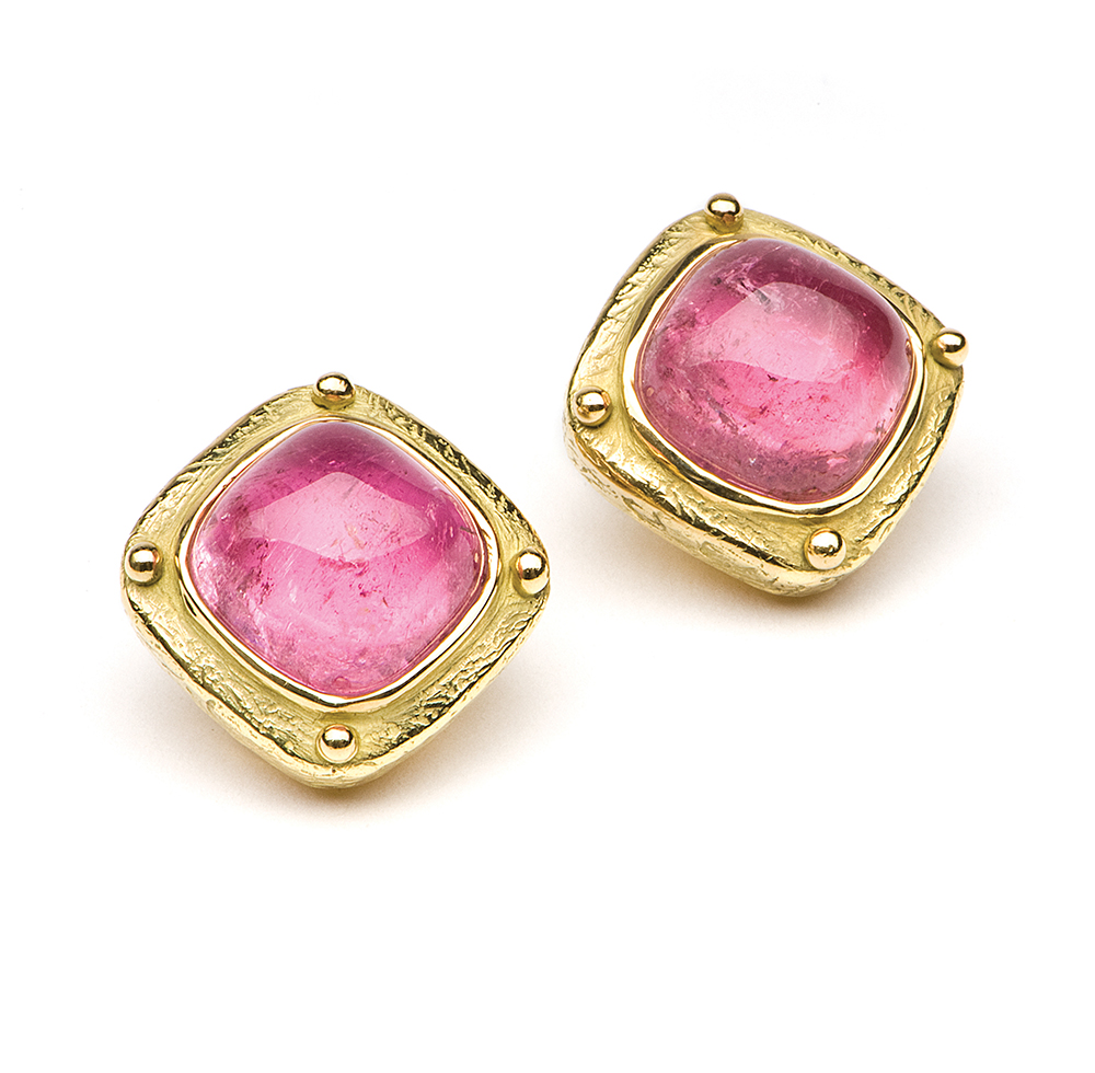 Pink Tourmaline Earrings