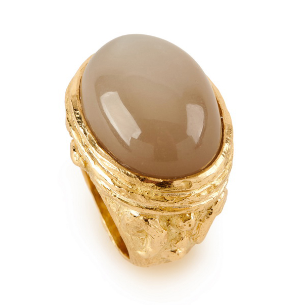 "Chau's Finale" Ring with Gray Moonstone