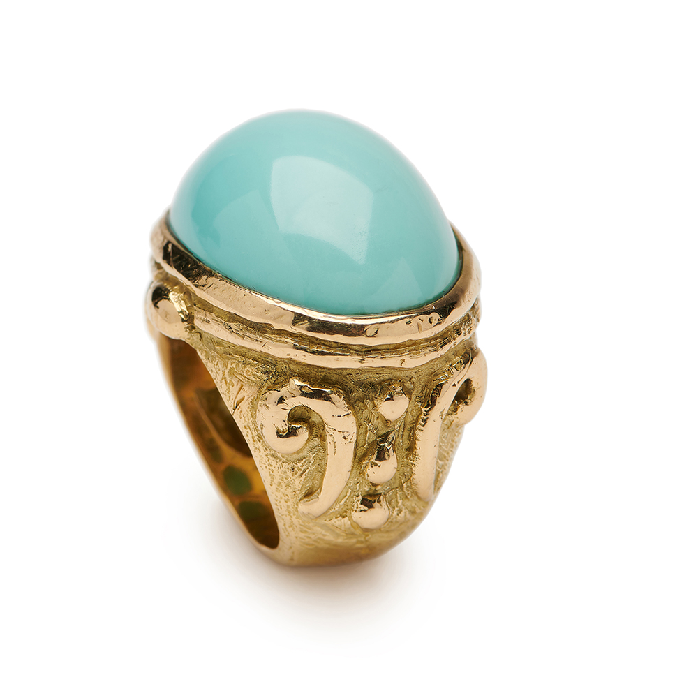 "Chau's Finale" Persian Turquoise Ring