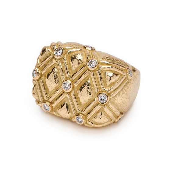 Medium "Kayla" Ring with Diamonds