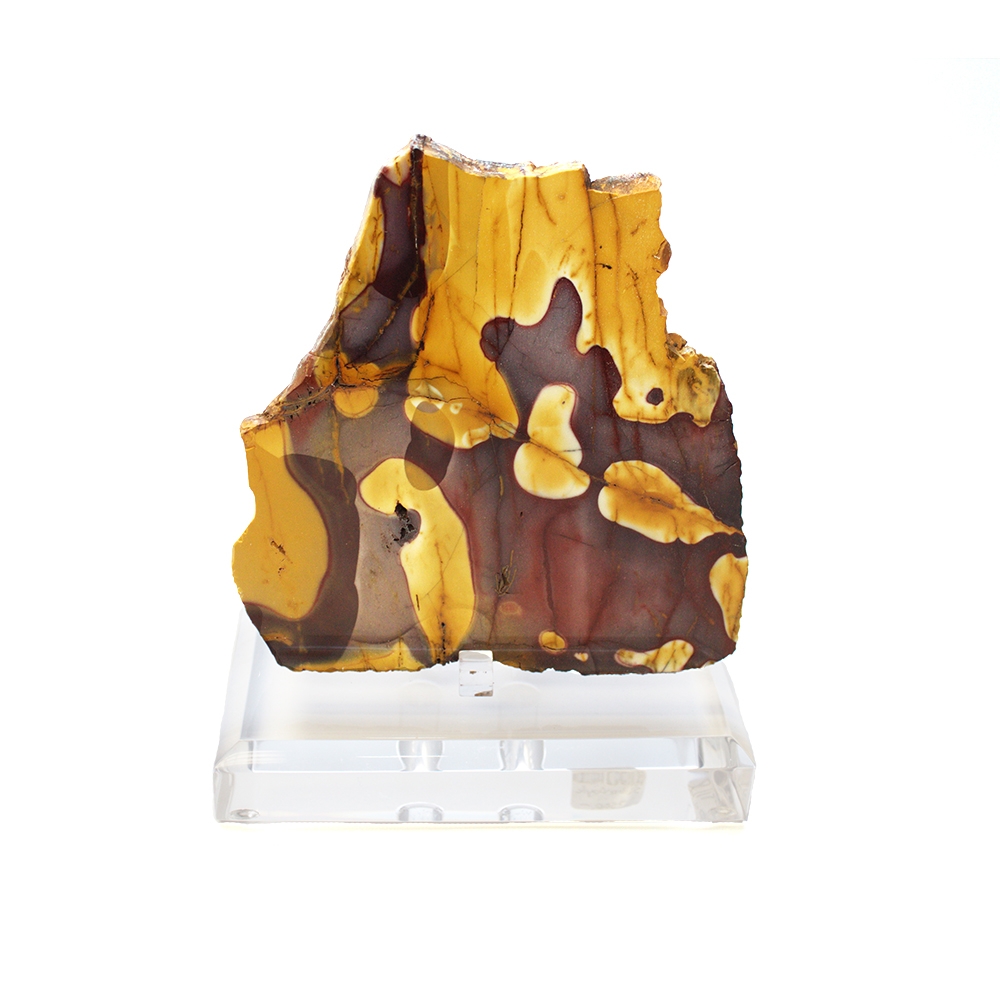 Polished Mookaite Slab on Lucite Base S-1060-0001mtd.jpg