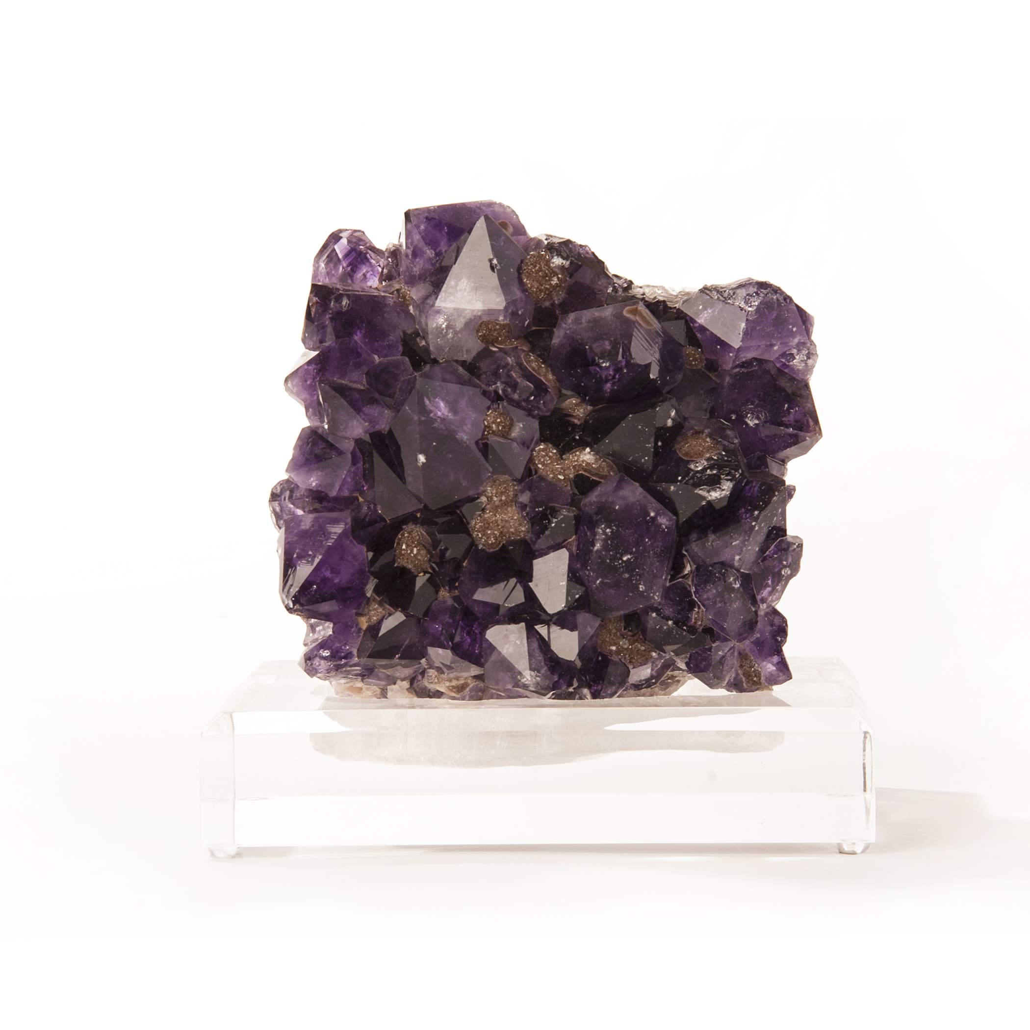 Amethyst Specimen on Lucite Base