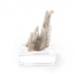 Chalcedony Cluster on Lucite Base