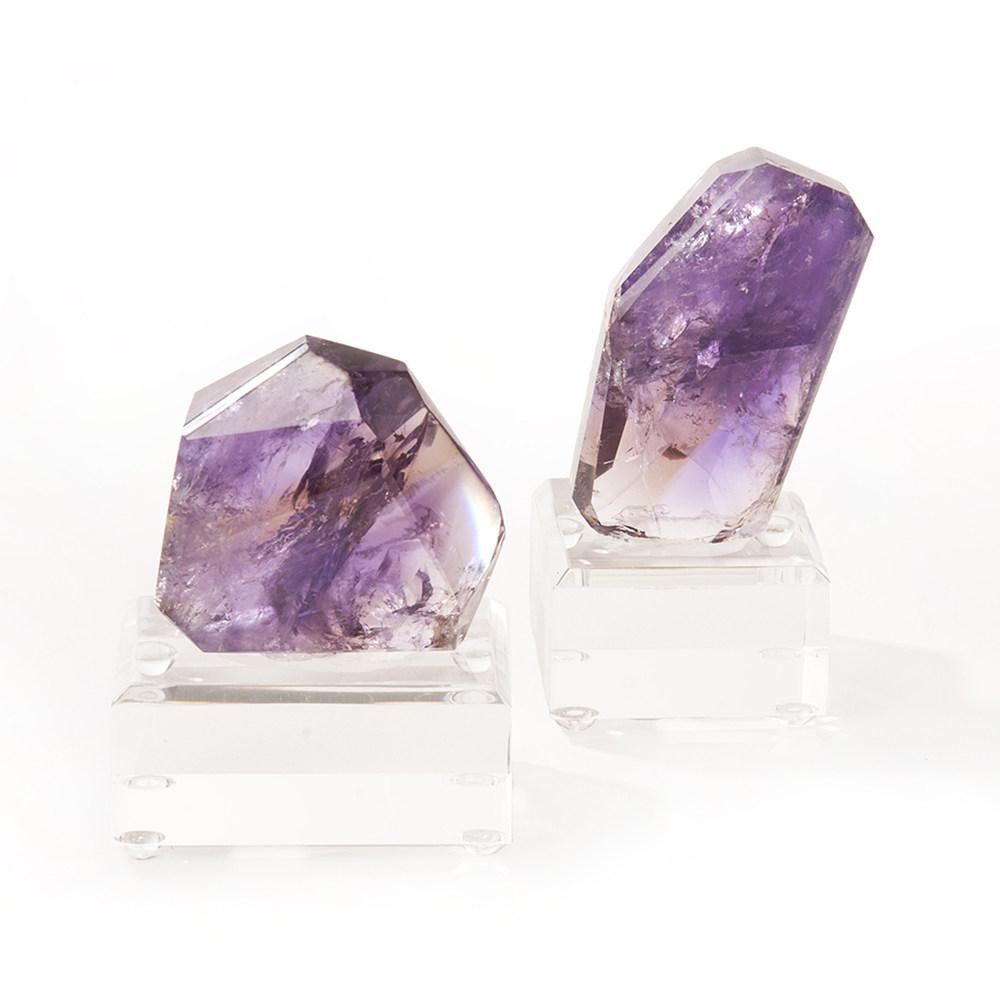 Ametrine Pair on Lucite Bases